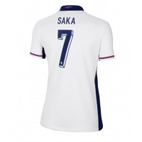 England Bukayo Saka #7 Fußballbekleidung Heimtrikot Damen EM 2024 Kurzarm